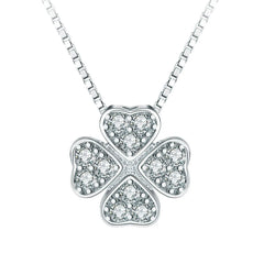 Magnetic Silver Flower Pendant | قلادة زهرة فضية مغناطيسية